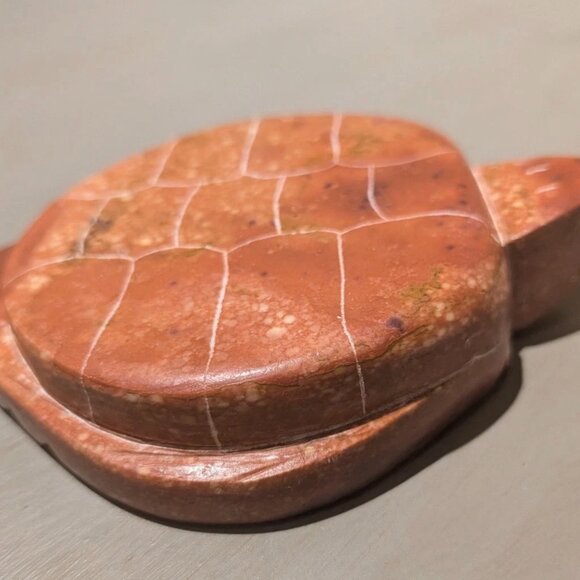 Native American Indian Hand-Carved Pipestone Turtle Effigy Fetish Original Tags - Picture 3 of 7